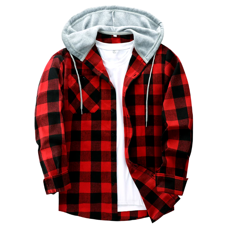 "Classic" - Flannel Insulated Work Hoodie
